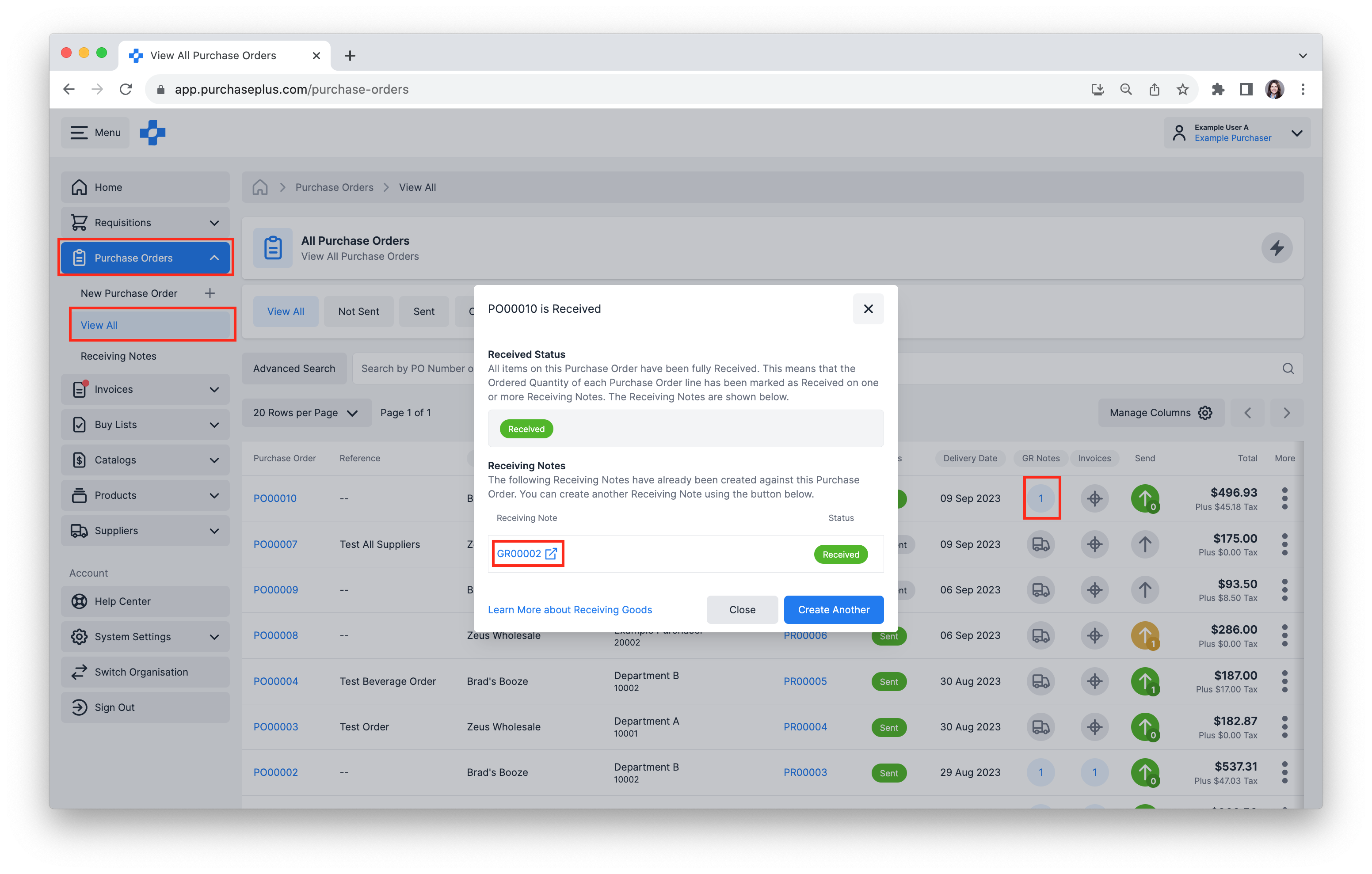 view-receiving-notes